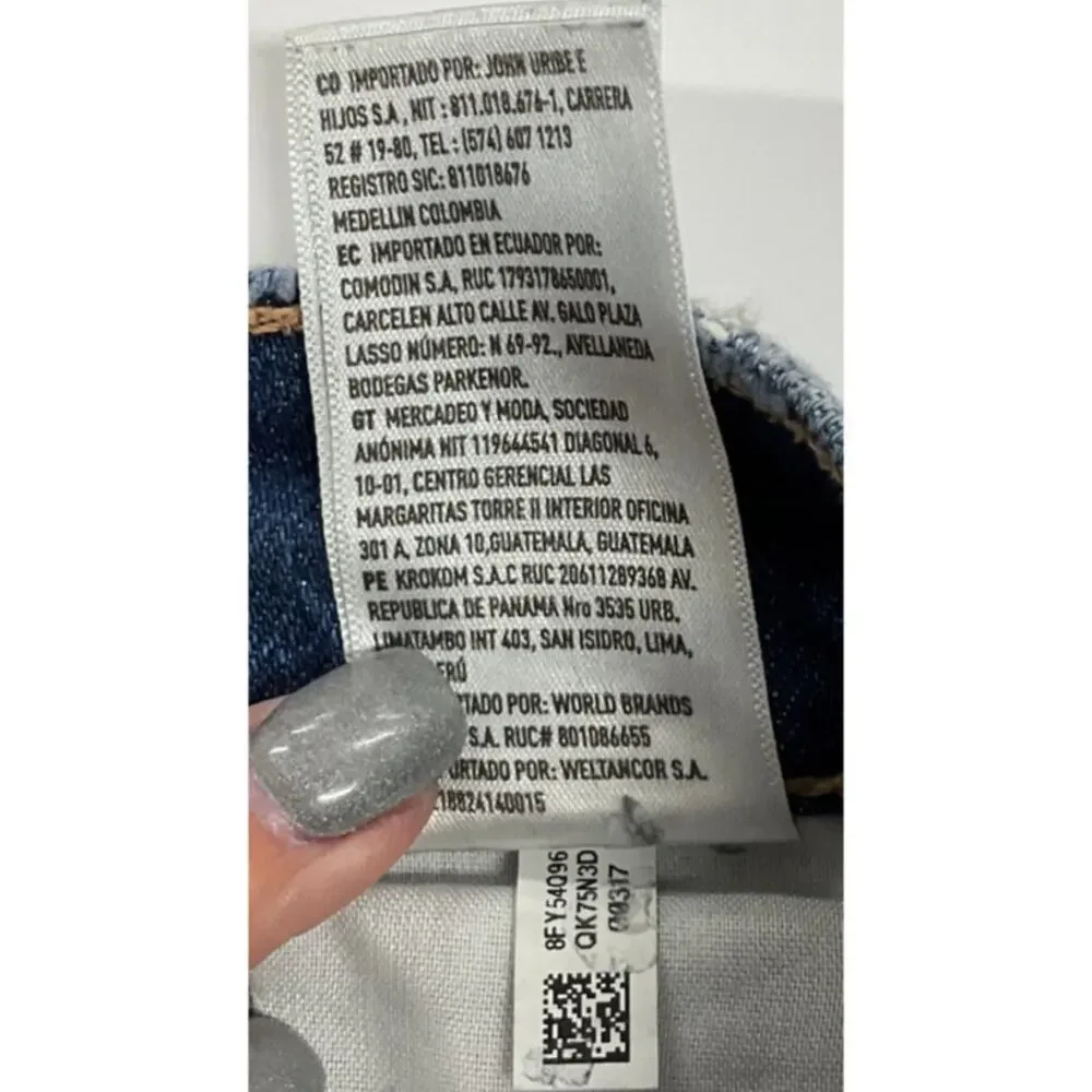 American Eagle Women's STRIGID 00R Denim Jeans Super High Rise Baggy Straight - Picture 7 of 11